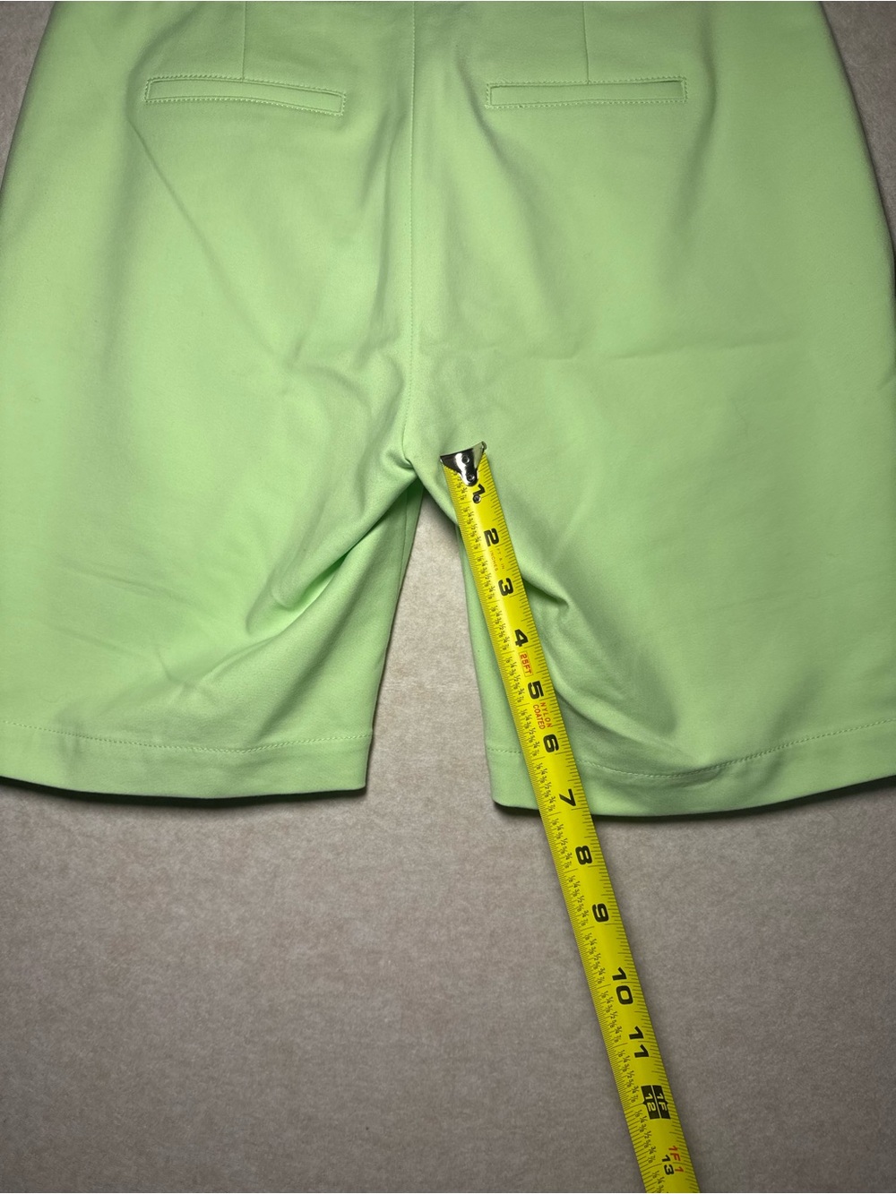 Catherine Malandrino Vintage Summer Spring Lime Neon Green Shorts Size 4 - Picture 8 of 9